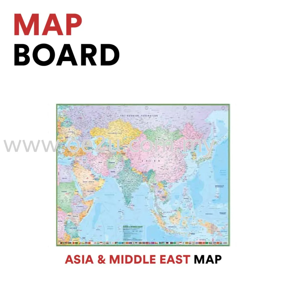 Map Board (Asia & Middle East Map)