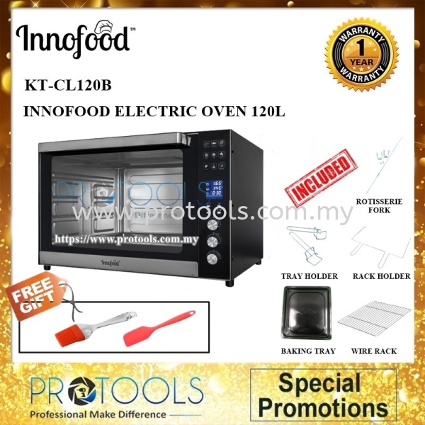 INNOFOOD KT-CL120B ELECTRIC OVEN 120L INNOFOOD OVEN KITCHEN APPLIANCES Johor Bahru (JB), Malaysia, Senai Supplier, Suppliers, Supply, Supplies | Protools Hardware Sdn Bhd
