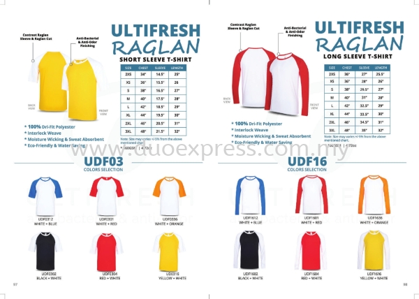 Roundneck RAGLAN ADULT- Drifit Baju UtilFresh Malaysia, Selangor, Kuala Lumpur (KL), Petaling Jaya (PJ) Supplier, Suppliers, Supply, Supplies | Duo Express