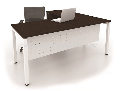 MUKI L-SHAPE WRITING OFFICE TABLE/DESK - L-Shape Office Table Shamelin| L-Shape Office Table Pandan Indah | L-Shape Office Table Pandan Perdana | L-Shape Office Table Taman Muda