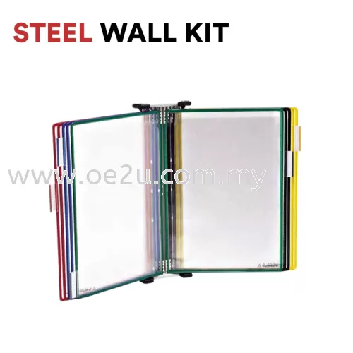 Steel Wall Kit (c/w 10 PVC Rotating Pockets)
