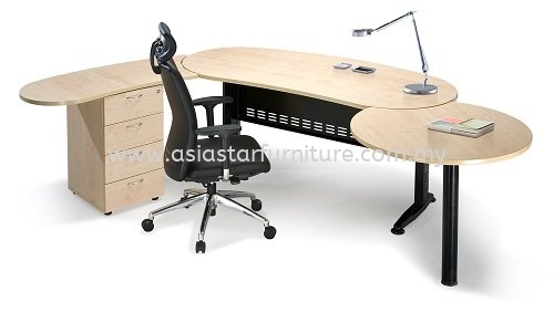 QAMAR EXECUTIVE WRITING OFFICE TABLE/DESK - Office Table Kota Kemuning | Office Table Klang | Office Table Putra Jaya | Office Table Cyber Jaya