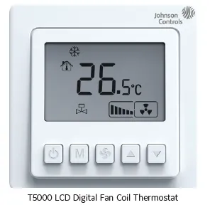 T5000 LCD Digital Fan Coil Thermostat