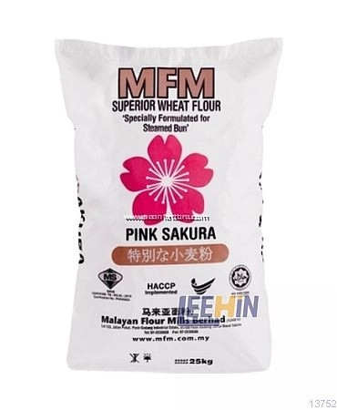 {Special Order} Tepung Gandum Pink Sakura SuperFine (MFM) (Bag Putih) 25kg Sakura特幼高劲面粉  High Protei [13752]