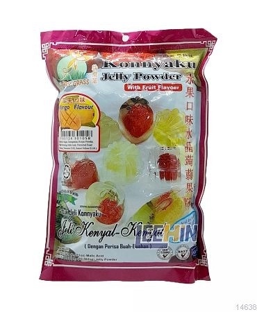 Happy Grass Jelly “Mango” Konnyaku Powder 300gm 快草“芒果”果冻粉  [14637 14638]