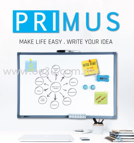 PRIMUS Magnetic Whiteboard (40cm x 60cm)