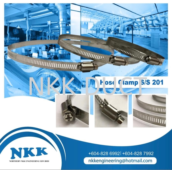 Hose Clamp Stainless Steel 201 Hose Clamp Stainless Steel Malaysia, Penang, Kedah, Singapore Manufacturer, Supplier, Exporter | Northern NKK Engineering Sdn Bhd