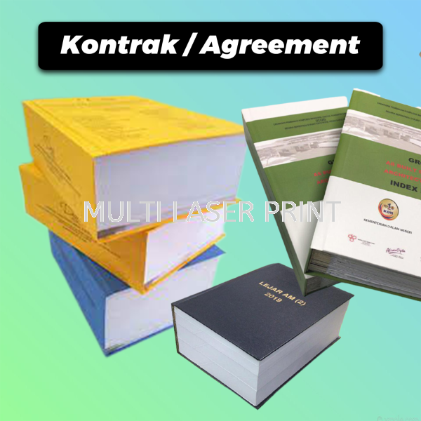 Kontrak Agreement Kontrak Agreement Booklet / Thesis / Photobook / Kontrak / Profile Perlis, Malaysia, Kangar Printing, Services, Supplier, Supply | MULTI LASER PRINT