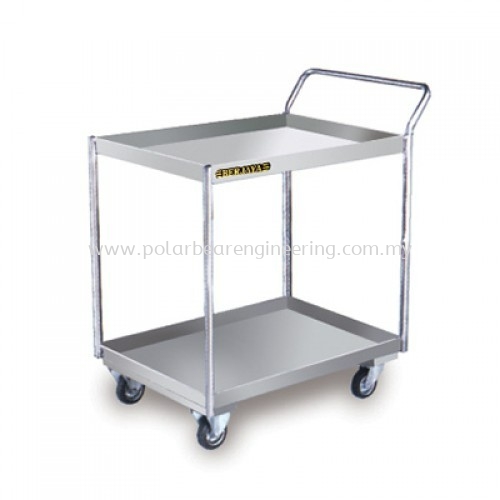 2 TIER FOOD TROLLEY TROLLEY STAINLESS STEEL FABRICATION Sabah, Malaysia, Tawau Supplier, Suppliers, Supply, Supplies | Polar Bear Engineering Sdn Bhd