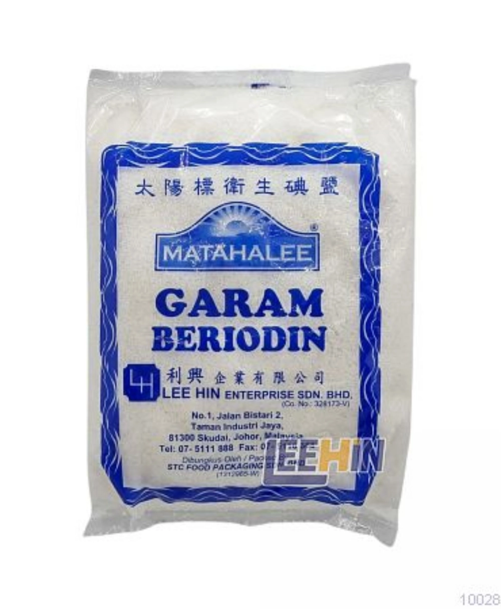 Garam Halus Beriodin Matahalee 500gm 普通盐  Fine Salt  [10028 10029 13552]