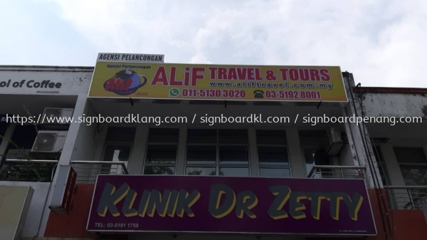 alif travel & tours lightbox signage signbaord at klang kuala lumpur puchong LIGHT BOX Klang, Malaysia Supplier, Supply, Manufacturer | Great Sign Advertising (M) Sdn Bhd
