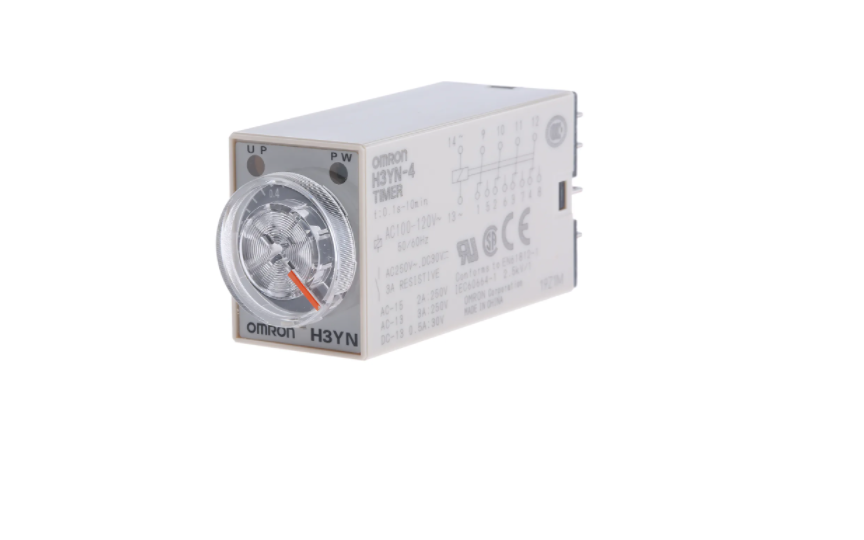 omron h3yn miniature timer with multiple time ranges and multiple operating modes