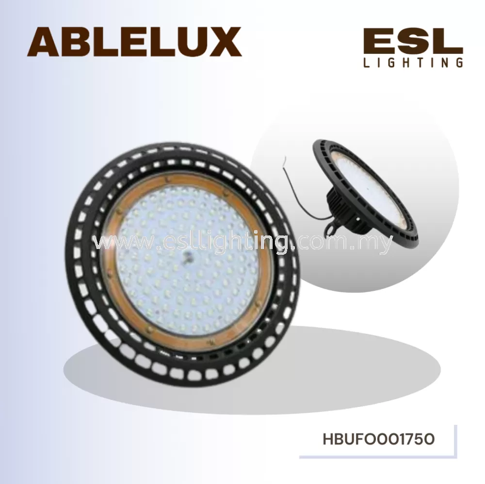ABLELUX HIGH BAY UFO ROUND 50W LED LIGHT 4500 LUMEN POWER FACTOR 0.95 AC100- 277V ISOLATED DRIVER 65