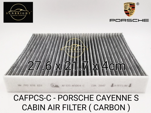 CAFPCS-C - PORSCHE CAYENNE S CABIN AIR FILTER ( CARBON )