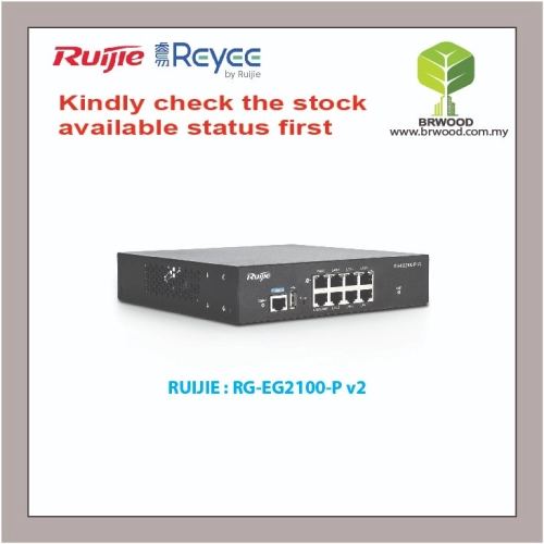 RUIJIE RG-EG2100-P-V2: EASYGATE (EG) NEXT-GENERATION ALL-IN-ONE SMART SECURITY GATEWAY (POE)