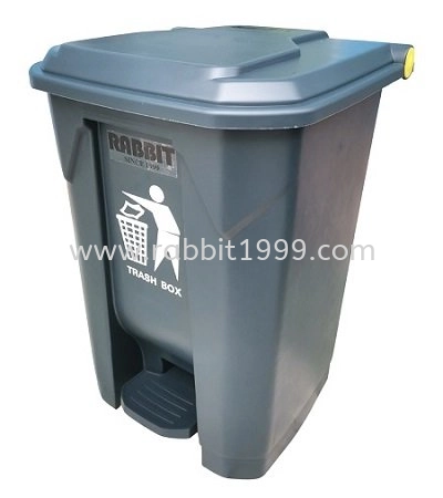 RABBIT XDPC PLASTIC PEDAL BIN - 45lt