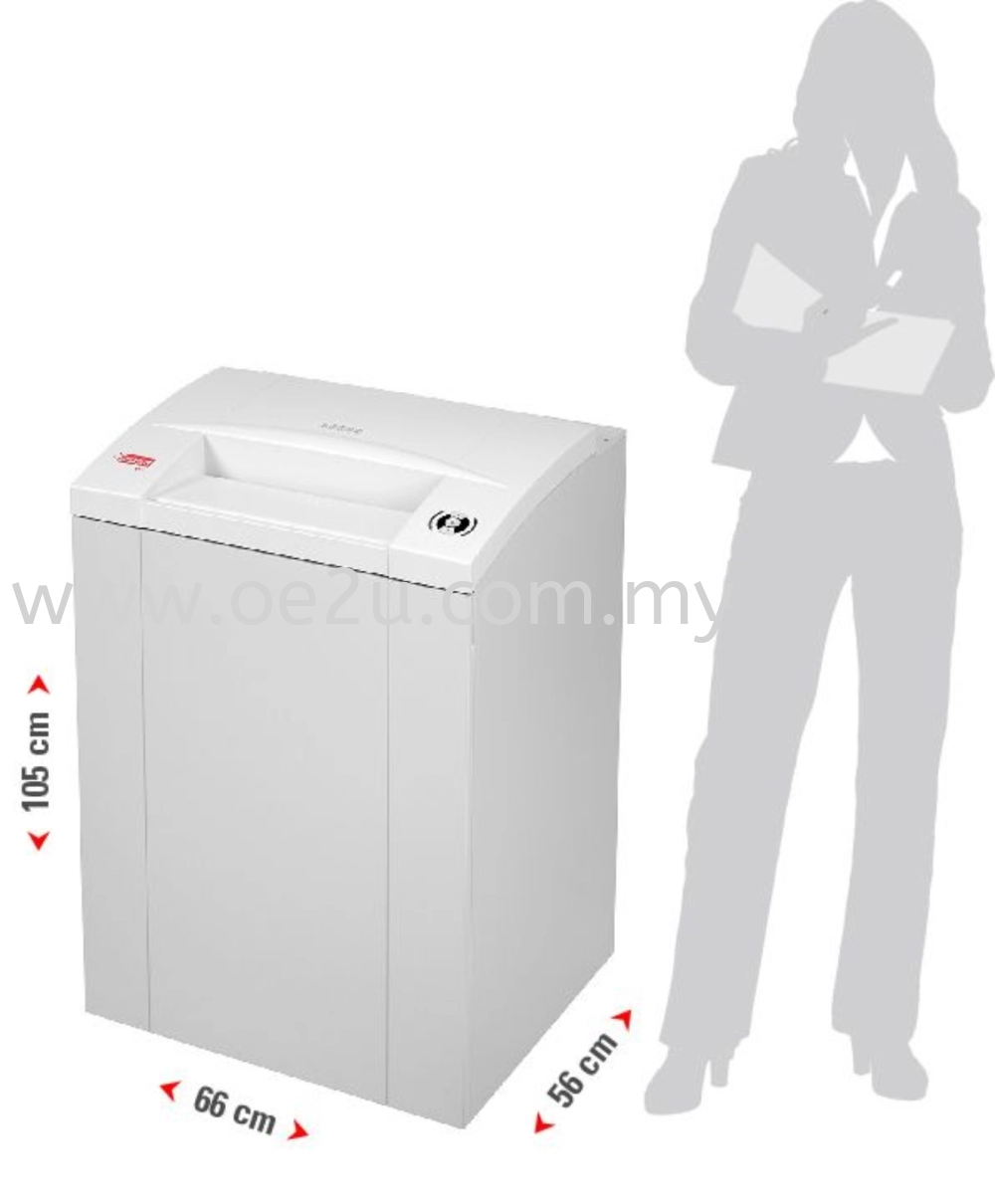 INTIMUS 175 CP7 Paper Shredder (Shred Capacity: 8-10 Sheets, Fine Cut: 0.8x4.5mm, Bin Capacity: 175 Liters)_Made in Germany