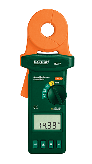 extech 382357 : clamp-on ground resistance tester
