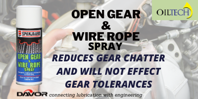 Provides an economical, high performance, adhesive, black open gear and wire rope lubricant