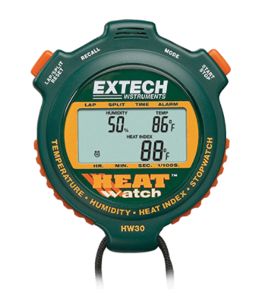 extech hw30 : heatwatch™ humidity/temperature stopwatch