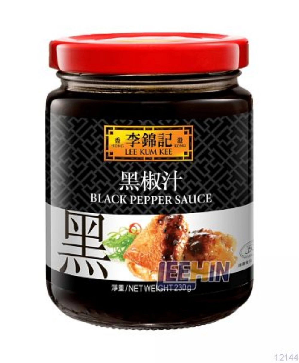 LKK Black Pepper 230gm 李锦记黑胡椒酱 Lee Kum Kee  [12143 12144]