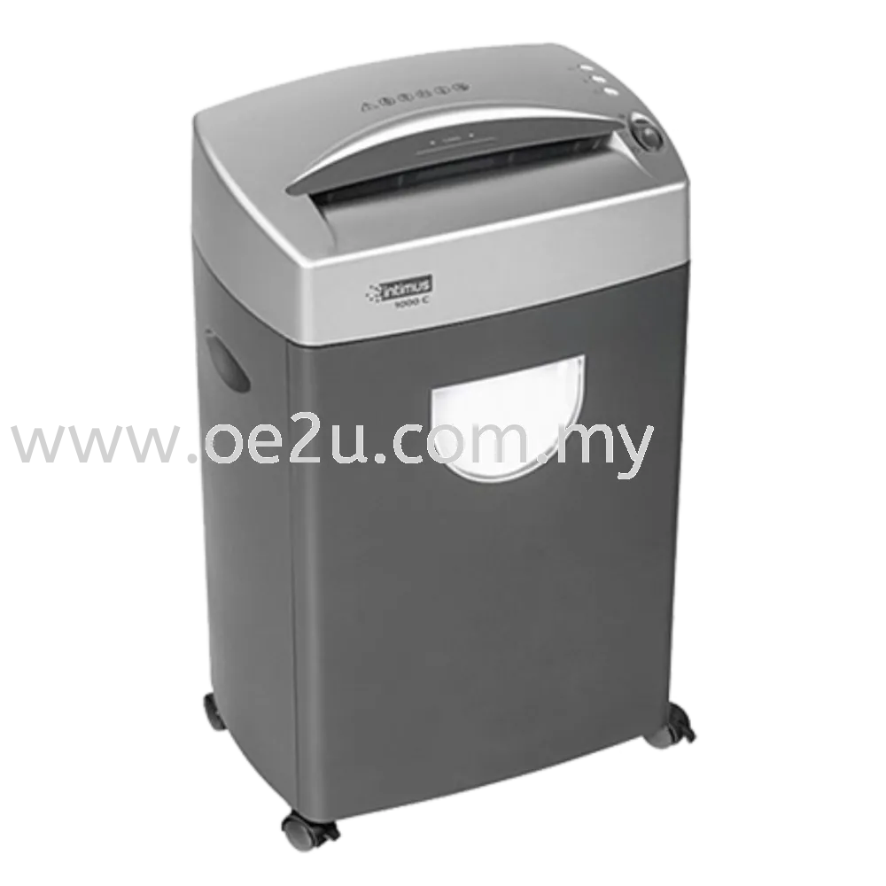 INTIMUS 1000C Paper Shredder (Shred Capacity: 8 Sheets, Cross Cut: 3.8x48mm, Bin Capacity: 21 Liters)_Made in Germany