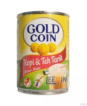 Susu Gold Coin Pekat Kopi & Teh Tarik 500gm 练奶   Sweetened Creamer [11411 11412]