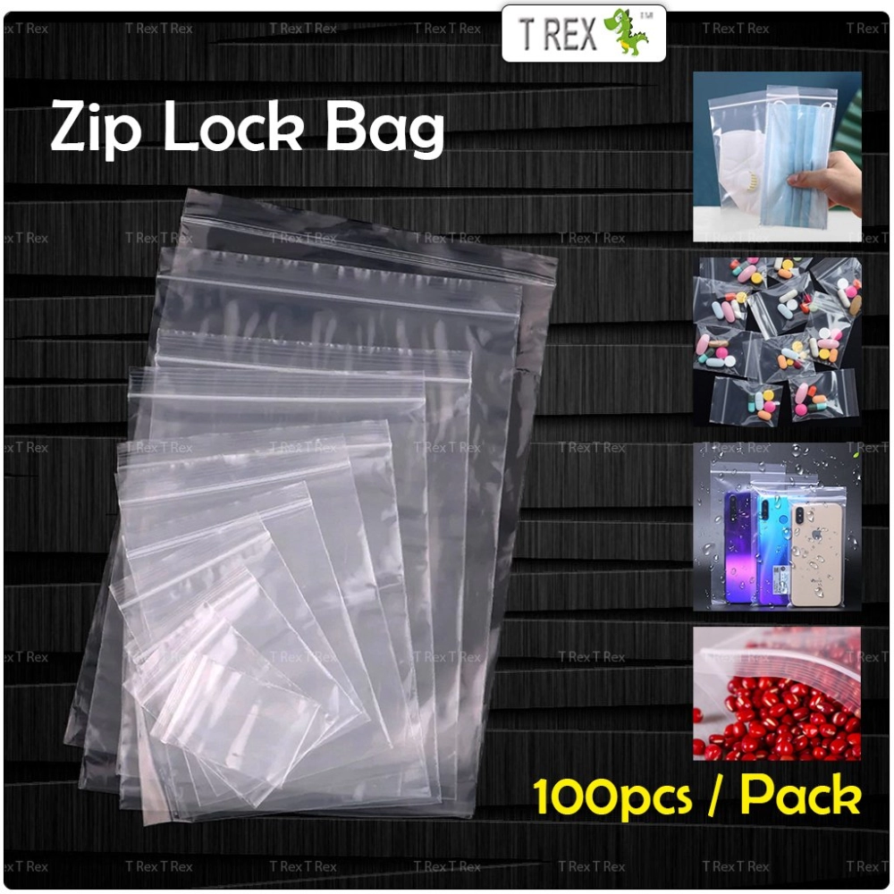 100pcs Zipper Plastic Bag / Zip Lock Plastic Bag (14 Sizes) Malaysia,  Selangor, Kuala Lumpur (KL), Bukit Sentosa Supplier, Suppliers, Supply,  Supplies | T Rex Metalware Sdn Bhd
