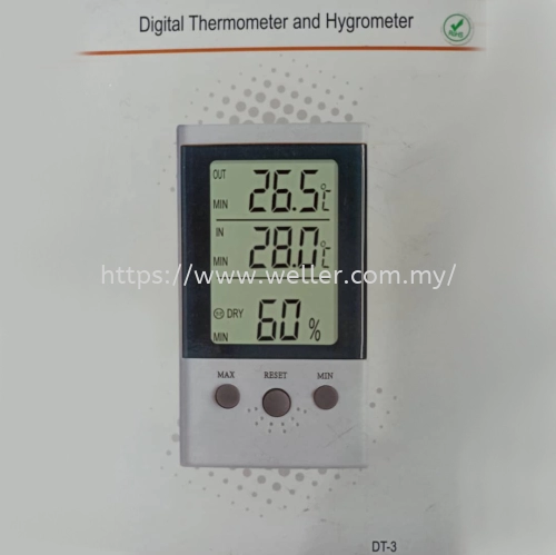 ELITECH DT-3 THERMOMETER AND HYGROMETER