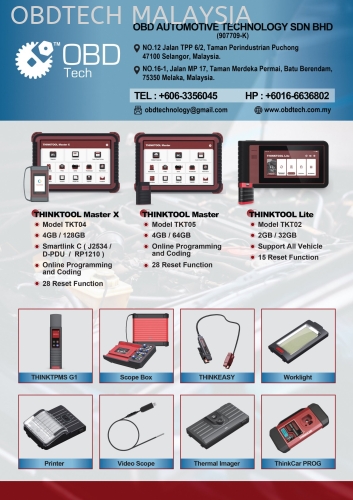 Auto Diagnosis scanner Thinktool Malaysia