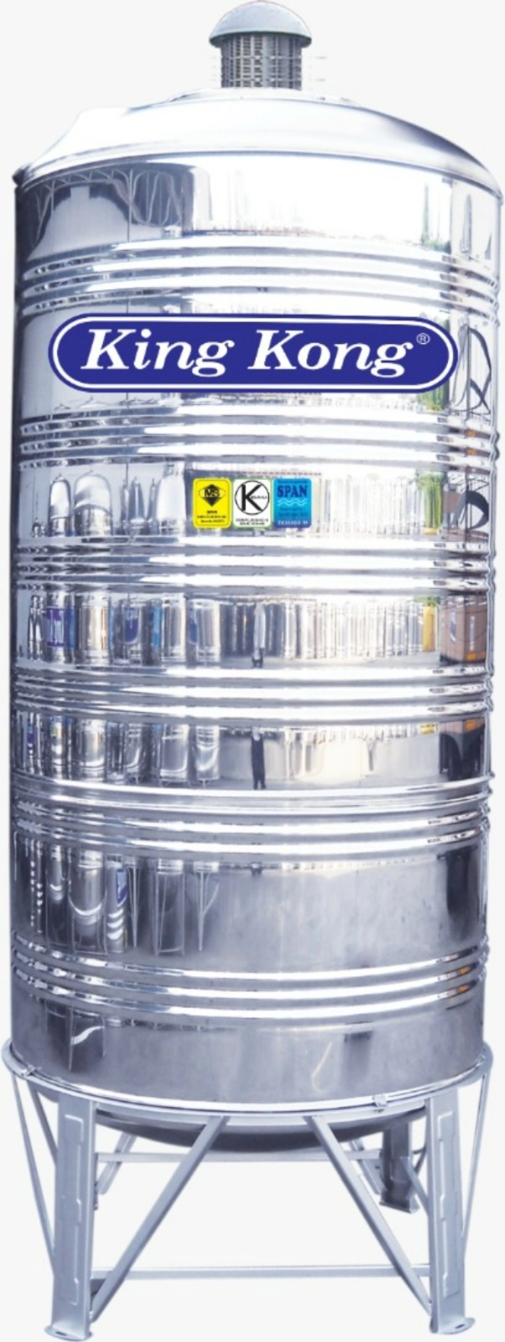 Stainless Steel BA-304 Water Tank HR Series Vertical Round Bottom With Stand