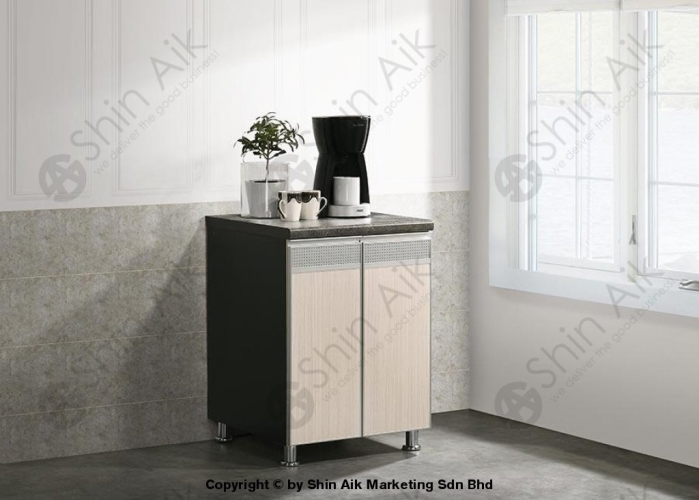 3318-223 (2'ft) Ash & Grey Two-Tone Low Modular Kitchen Cabinet