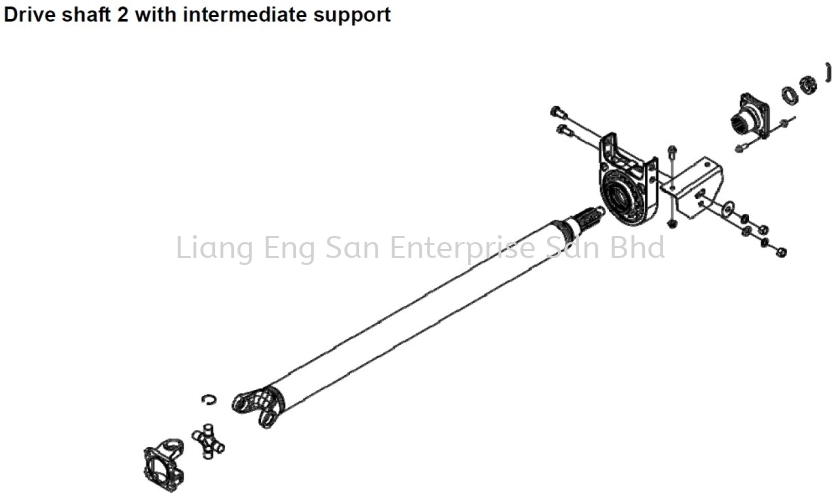 DRIVE SHAFT 2 WITH INTERMEDIATE SUPPORT