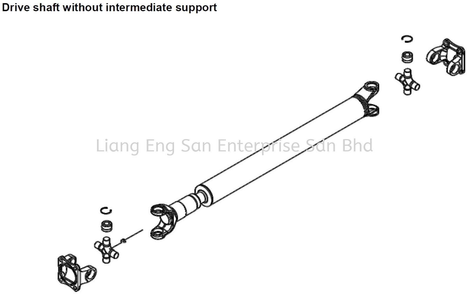 DRIVE SHAFT WITHOUT INTERMEDIATE SUPPORT