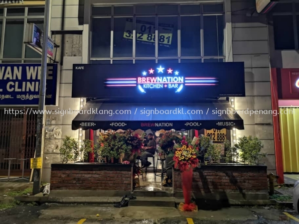 brewnation 3d led frontlit lettering signage signboard at bukit tinggi klang 3D BOX UP LETTERING SIGNBOARD Klang, Malaysia Supplier, Supply, Manufacturer | Great Sign Advertising (M) Sdn Bhd