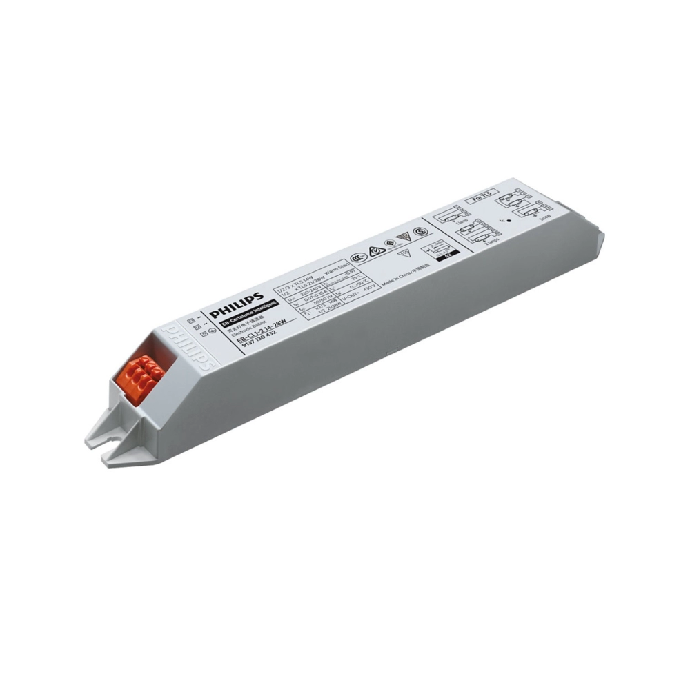 PHILIPS EB-Ci T5 1-2 14-28W 220-240V 50/60 Hz ELECTRONIC BALLAST FOR T5/TL5 LAMPS