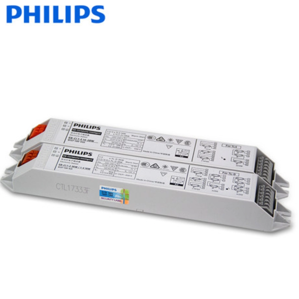 PHILIPS EB-Ci 1-2 36W / 1-4 18W 220-240V 50/60Hz ELECTRONIC BALLAST (TLD/T8 LAMPS & PLL FLUORESCENT USAGE) 913713043180