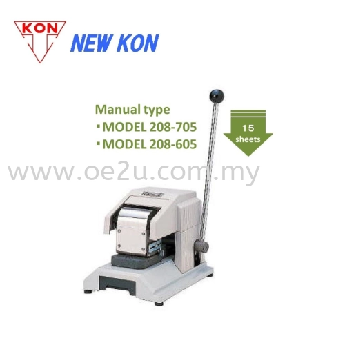 NEW KON 208-705 Manual Perforator (Single Line Fixed Perforation: Custom Logos / Codes / Symbols)