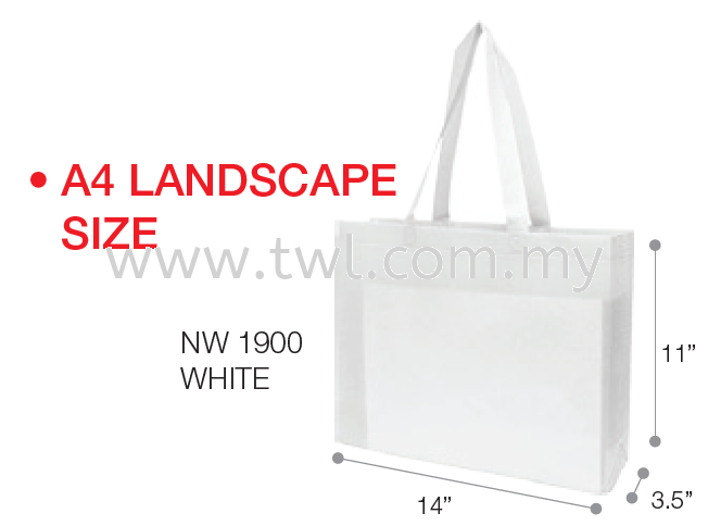 NW19 Non-Woven Bag A4