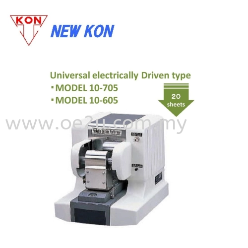 NEW KON 10-605 Electric Perforator (Single Line Fixed Perforation: Custom Logos / Codes / Symbols)