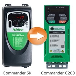 Upgrade Commander SK to Commander C200 Upgrading from Unidrive SP and Commander SK AC Drives Nidec (Control Techniques) Selangor, Malaysia, Kuala Lumpur (KL), Seri Kembangan Supplier, Suppliers, Supply, Supplies | Socos Engineering Sdn Bhd