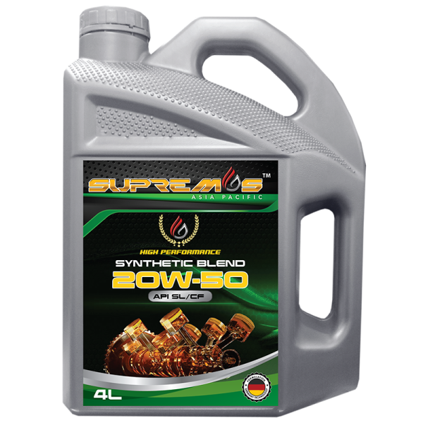 SUPREMOS 20W50 Syn Blend SL/CF 4L Car Engine Oil Engine Oil Malaysia, Johor Bahru (JB) Manufacturer, Supplier, Supply, Supplies | Cox Ventures International Sdn Bhd