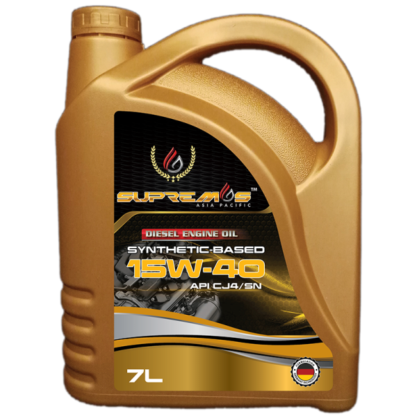 SUPREMOS Diesel 15W40 SN/CJ4 7L Car Engine Oil Engine Oil Malaysia, Johor Bahru (JB) Manufacturer, Supplier, Supply, Supplies | Cox Ventures International Sdn Bhd