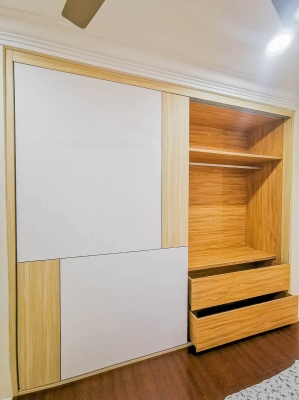 Bedroom Wardrobe & Dresser Design- Interior Design Ideas-Renovation-Residential-Taman Bukit Kempas Johor Bahru