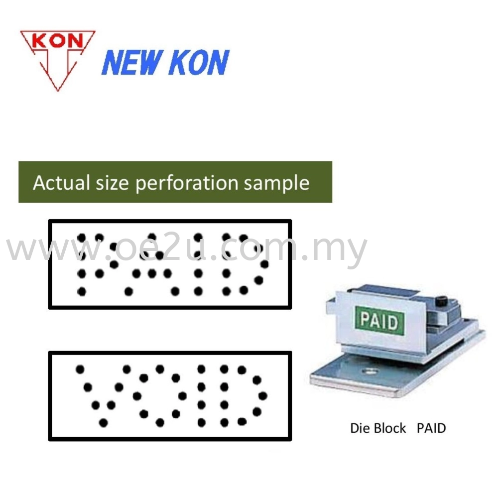 NEW KON PR-10 Handy Perforator (Single Line Fixed Perforation: PAID)