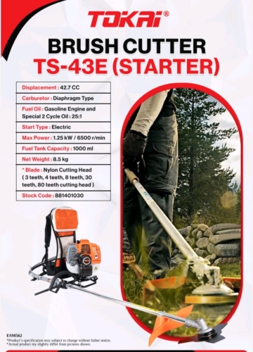 Tokai TS-43E Backpack Brush Cutter