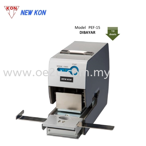 NEW KON PEF-15 Electric Perforator (Single Line Fixed Perforation: DIBAYAR)