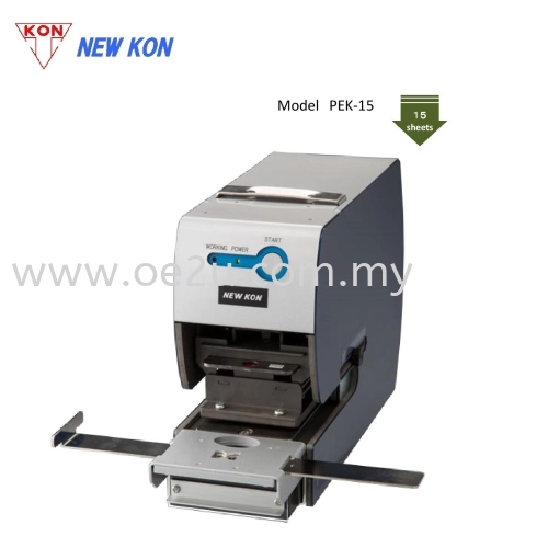 NEW KON PEK-15 Electric Perforator (Single Line Fixed Perforation: PAID / VOID / CNCLD)