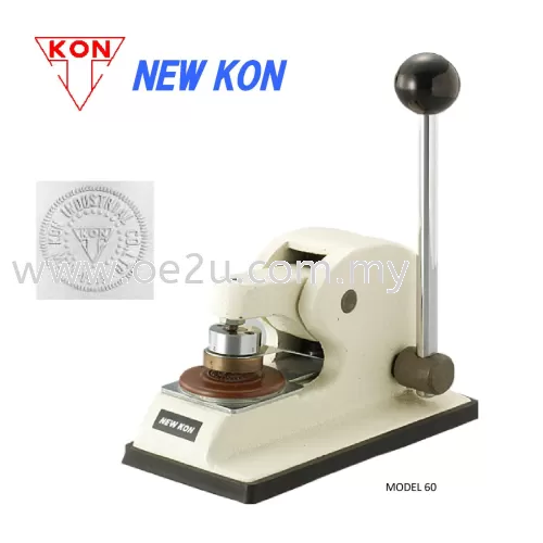 NEW KON 60 Manual Embossing Machine (36mm Diameter of Impression Surface)