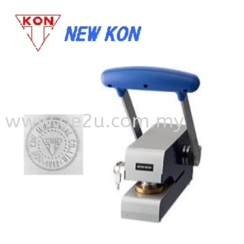 NEW KON EMS-110 Manual Embossing Machine (27mm Diameter of Impression Surface)